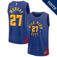 Youth Jamal Murray # 27 Denver Nuggets Fast Break Replica Blue Statement Edition Jersey Youth Jamal Murray # 27 Denver Nuggets Fast Break Replica Blue Statement Edition Jersey