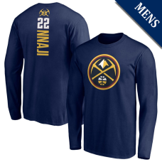 Men's Zeke Nnaji # 22 Denver Nuggets Playmaker Player Long Sleeve Navy T-Shirt Men's Zeke Nnaji # 22 Denver Nuggets Playmaker Player Long Sleeve Navy T-Shirt