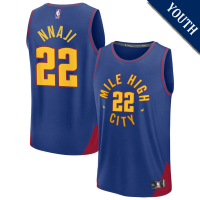 Youth Zeke Nnaji # 22 Denver Nuggets Fast Break Replica Blue Statement Edition Jersey Youth Zeke Nnaji # 22 Denver Nuggets Fast Break Replica Blue Statement Edition Jersey