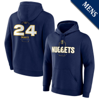 Men's Jalen Pickett # 24 Denver Nuggets Player Midfielder Navy Pullover Hoodie
