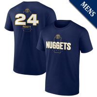Men's Jalen Pickett # 24 Denver Nuggets Player Midfielder Navy T-Shirt Men's Jalen Pickett # 24 Denver Nuggets Player Midfielder Navy T-Shirt