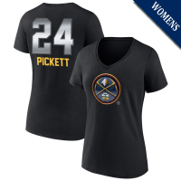 Women's Jalen Pickett # 24 Denver Nuggets Midnight Mascot Player V-Neck Black T-Shirt Women's Jalen Pickett # 24 Denver Nuggets Midnight Mascot Player V-Neck Black T-Shirt