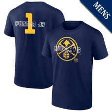 Men's Michael Porter Jr # 1 Denver Nuggets Stellar Player Navy T-Shirt