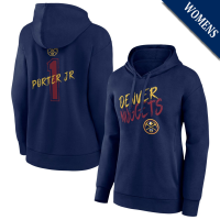 Women's Michael Porter Jr # 1 Denver Nuggets Hustle Navy Pullover Hoodie