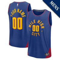 Men's Julian Strawther # 3 Denver Nuggets Fast Break Statement Edition Blue Jersey Men's Julian Strawther # 3 Denver Nuggets Fast Break Statement Edition Blue Jersey