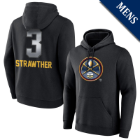 Men's Julian Strawther # 3 Denver Nuggets Midnight Mascot Player Black Pullover Hoodie Men's Julian Strawther # 3 Denver Nuggets Midnight Mascot Player Black Pullover Hoodie