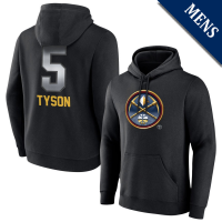 Men's Hunter Tyson # 5 Denver Nuggets Midnight Mascot Player Black Pullover Hoodie Men's Hunter Tyson # 5 Denver Nuggets Midnight Mascot Player Black Pullover Hoodie