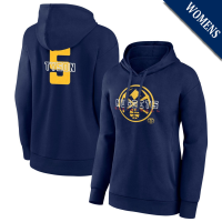 Women's Hunter Tyson # 5 Denver Nuggets Stellar Player Navy Pullover Hoodie Women's Hunter Tyson # 5 Denver Nuggets Stellar Player Navy Pullover Hoodie