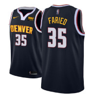 Mens 2018-19 Season Kenneth Faried Denver Nuggets #35 Icon Edition Navy Jersey