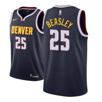 Mens 2018-19 Season Malik Beasley Denver Nuggets #25 Icon Edition Navy Jersey