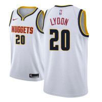 Mens 2018-19 Season Tyler Lydon Denver Nuggets #20 Association White Jersey Mens 2018-19 Season Tyler Lydon Denver Nuggets #20 Association White Jersey