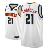Mens 2018-19 Season Wilson Chandler Denver Nuggets #21 Association White Jersey