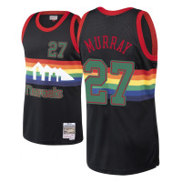 Jamal Murray Denver Nuggets #27 Black Hardwood Classics Christmas Swingman Jersey