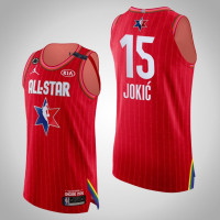 Nuggets Nikola Jokic #15 2020 NBA All-Star Game Authentic Red Jersey