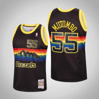 Mens Denver Nuggets Dikembe Mutombo #55 Black Reload 1991-92 Hardwood Classics Jersey