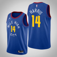 2020-21 Denver Nuggets Gary Harris #14 Statement Jordan Brand Blue Jersey