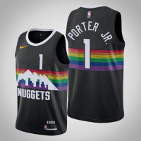 2019-20 Nuggets Michael Porter Jr. #1 Black City Jersey