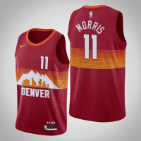 2020-21 Denver Nuggets Monte Morris #11 Red City Jersey
