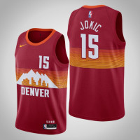 2020-21 Denver Nuggets Nikola Jokic #15 Red City Jersey