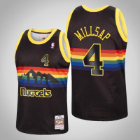 Mens Denver Nuggets Paul Millsap #4 Black Reload Hardwood Classics Jersey