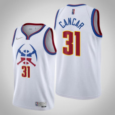 2020-21 Denver Nuggets Vlatko Cancar #31 White Earned Jersey