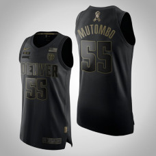 Denver Nuggets Dikembe Mutombo #55 Black 2020 Salute To Service Authentic Jersey