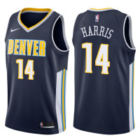 Mens 2017-18 Season Gary Harris Denver Nuggets #14 Icon Navy Swingman Jersey