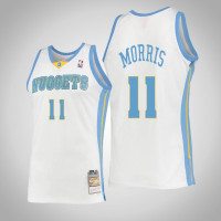 Nuggets Monte Morris Mens Hardwood Classics Swingman Jersey White