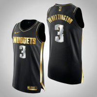 Mens Denver Nuggets Greg Whittington #3 Authentic Golden Black Jersey