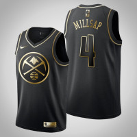 Denver Nuggets Paul Millsap #4 Black Jersey - Golden Edition