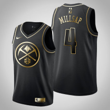 Denver Nuggets Paul Millsap #4 Black Jersey - Golden Edition