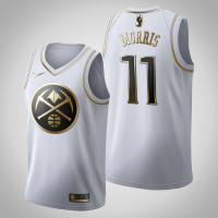Denver Nuggets Monte Morris #11 Golden Edition White Jersey