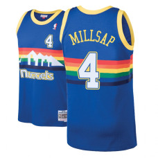 Mens Paul Millsap Denver Nuggets #4 Hardwood Classics Blue Swingman Jersey