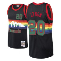 Tyler Lydon Denver Nuggets #20 Black Hardwood Classics Christmas Swingman Jersey
