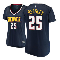 Womens 2018-19 Malik Beasley Denver Nuggets #25 Icon Edition Navy Replica Jersey