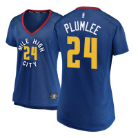 Womens 2018-19 Mason Plumlee Denver Nuggets #24 Statement Blue Replica Jersey Womens 2018-19 Mason Plumlee Denver Nuggets #24 Statement Blue Replica Jersey