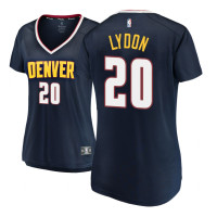 Womens 2018-19 Tyler Lydon Denver Nuggets #20 Icon Edition Navy Replica Jersey