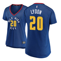 Womens 2018-19 Tyler Lydon Denver Nuggets #20 Statement Blue Replica Jersey Womens 2018-19 Tyler Lydon Denver Nuggets #20 Statement Blue Replica Jersey