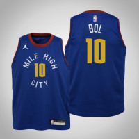 Youth Bol Bol Denver Nuggets #10 Statement Blue 2021 Season Jersey Youth Bol Bol Denver Nuggets #10 Statement Blue 2021 Season Jersey