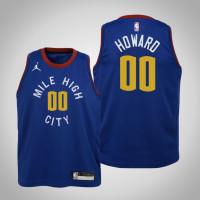 Youth Custom Denver Nuggets #00 Statement Blue 2021 Season Jersey