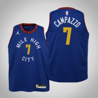 Youth Facundo Campazzo Denver Nuggets #7 Statement Blue 2021 Season Jersey