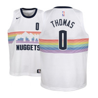 Youth NBA 2018-19 Isaiah Thomas Denver Nuggets #0 City Edition White Jersey Youth NBA 2018-19 Isaiah Thomas Denver Nuggets #0 City Edition White Jersey