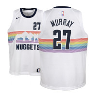 Youth NBA 2018-19 Jamal Murray Denver Nuggets #27 City Edition White Jersey