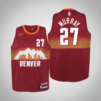 Youth Jamal Murray Denver Nuggets #27 City Red 2021 Season Jersey