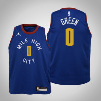 Youth JaMychal Green Denver Nuggets #0 Statement Blue 2021 Season Jersey