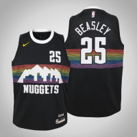 Youth Malik Beasley Nuggets #25 City Black 2020 Season Jersey