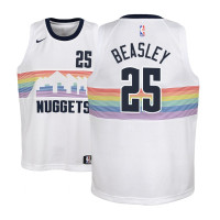 Youth NBA 2018-19 Malik Beasley Denver Nuggets #25 City Edition White Jersey