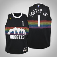 Youth Michael Porter Jr. Nuggets #1 City Black 2020 Season Jersey