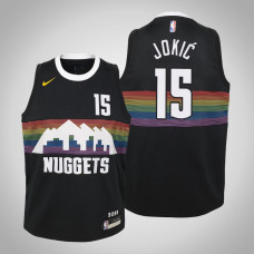 Youth Nikola Jokic Nuggets #15 City Black 2020 Season Jersey