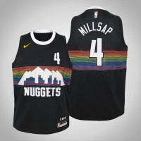 Youth Paul Millsap Nuggets #4 City Black 2020 Season Jersey